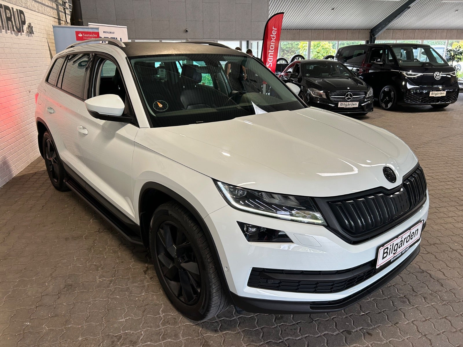 Hvid Skoda Kodiaq fra 2018