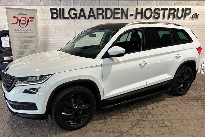 Hvid Skoda Kodiaq fra 2018