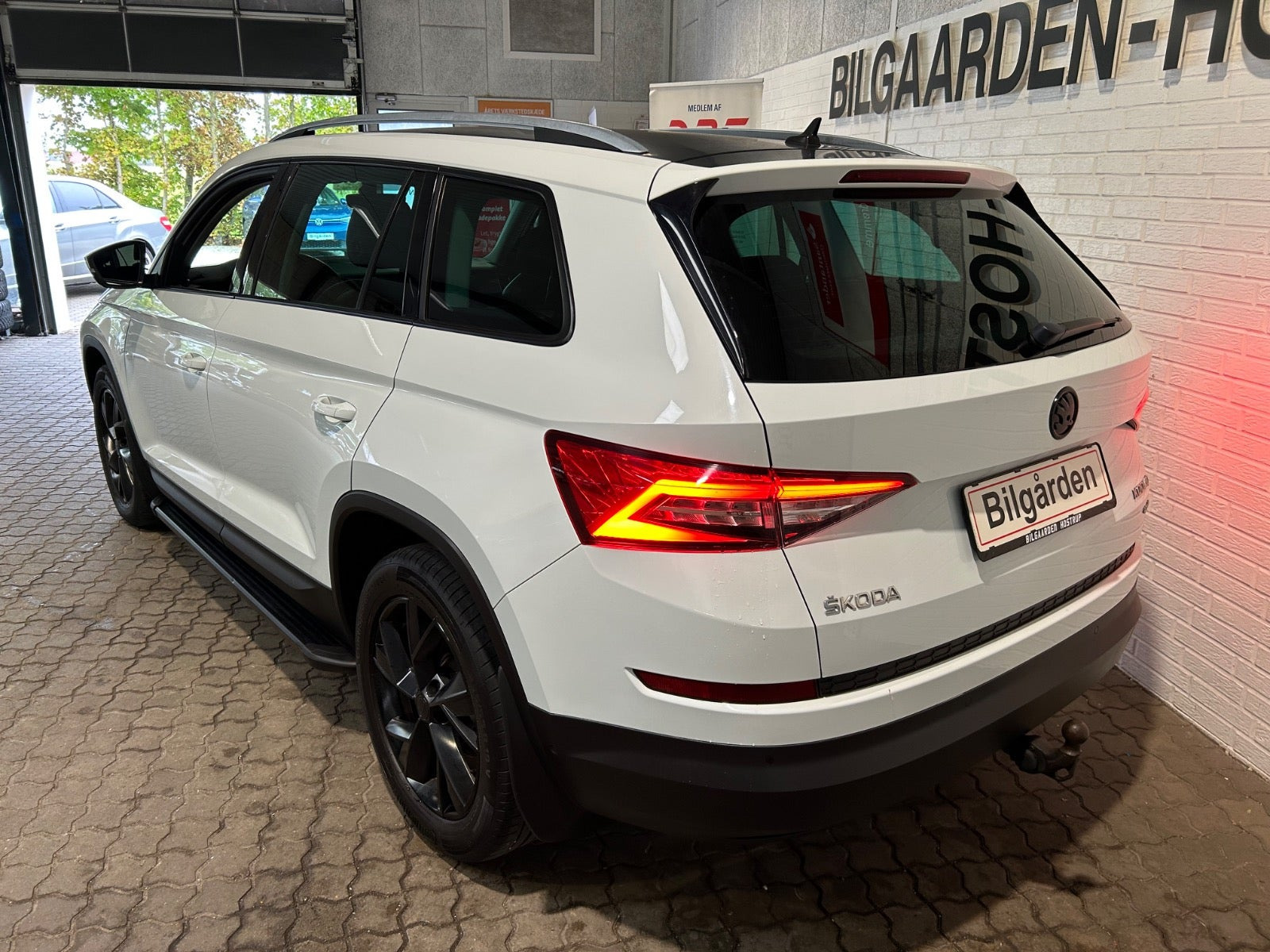 Hvid Skoda Kodiaq fra 2018
