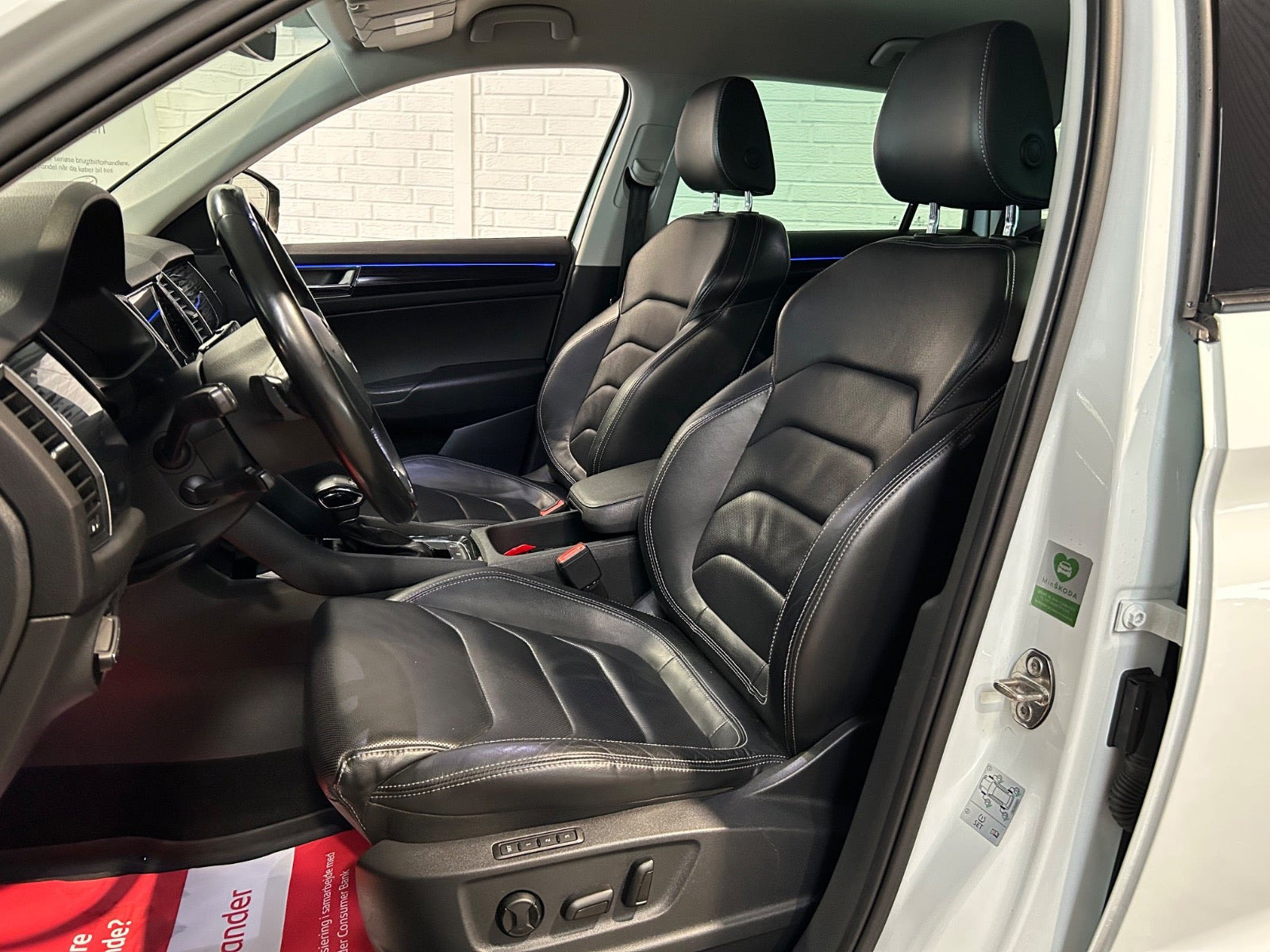 Hvid Skoda Kodiaq fra 2018