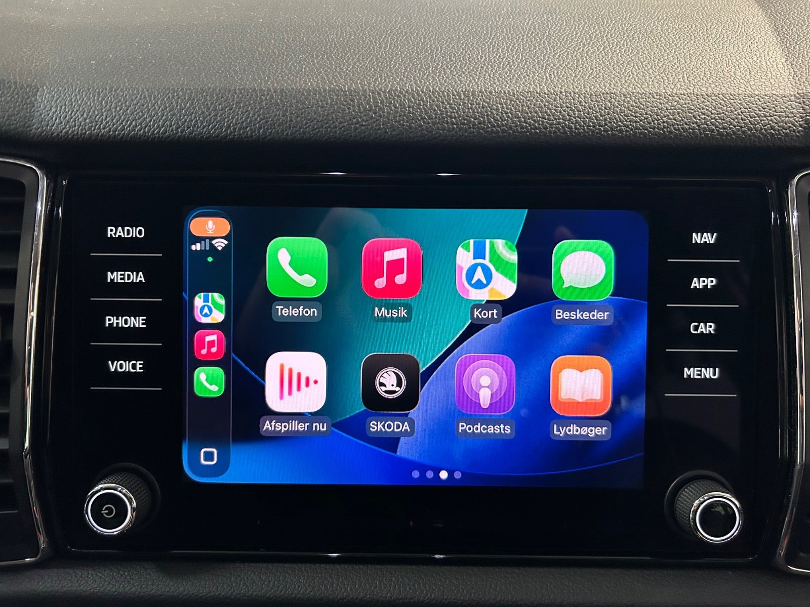 Hvid Skoda Kodiaq fra 2018