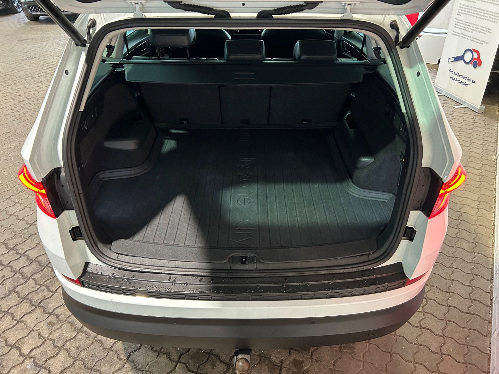 Hvid Skoda Kodiaq fra 2018