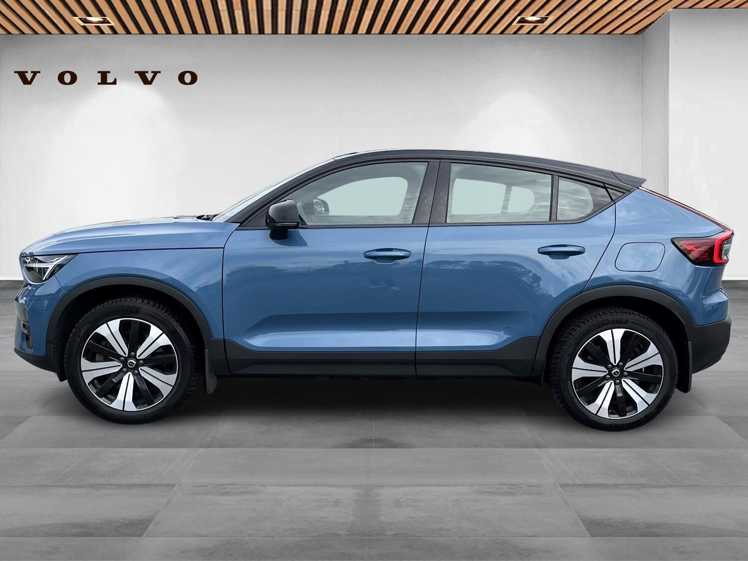 Blå Volvo C40 fra 2022