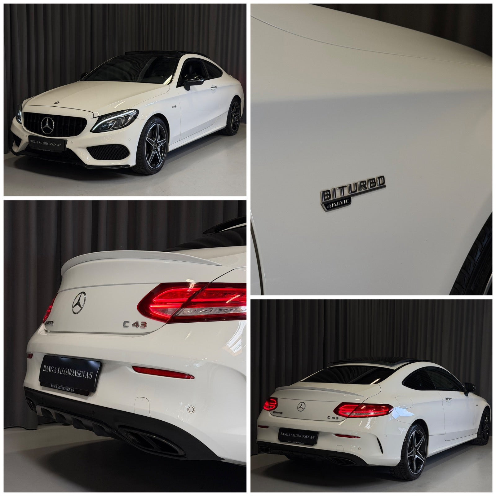 Hvid Mercedes C43 fra 2017