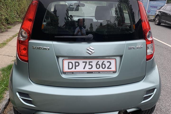 Grøn Suzuki Splash fra 2013