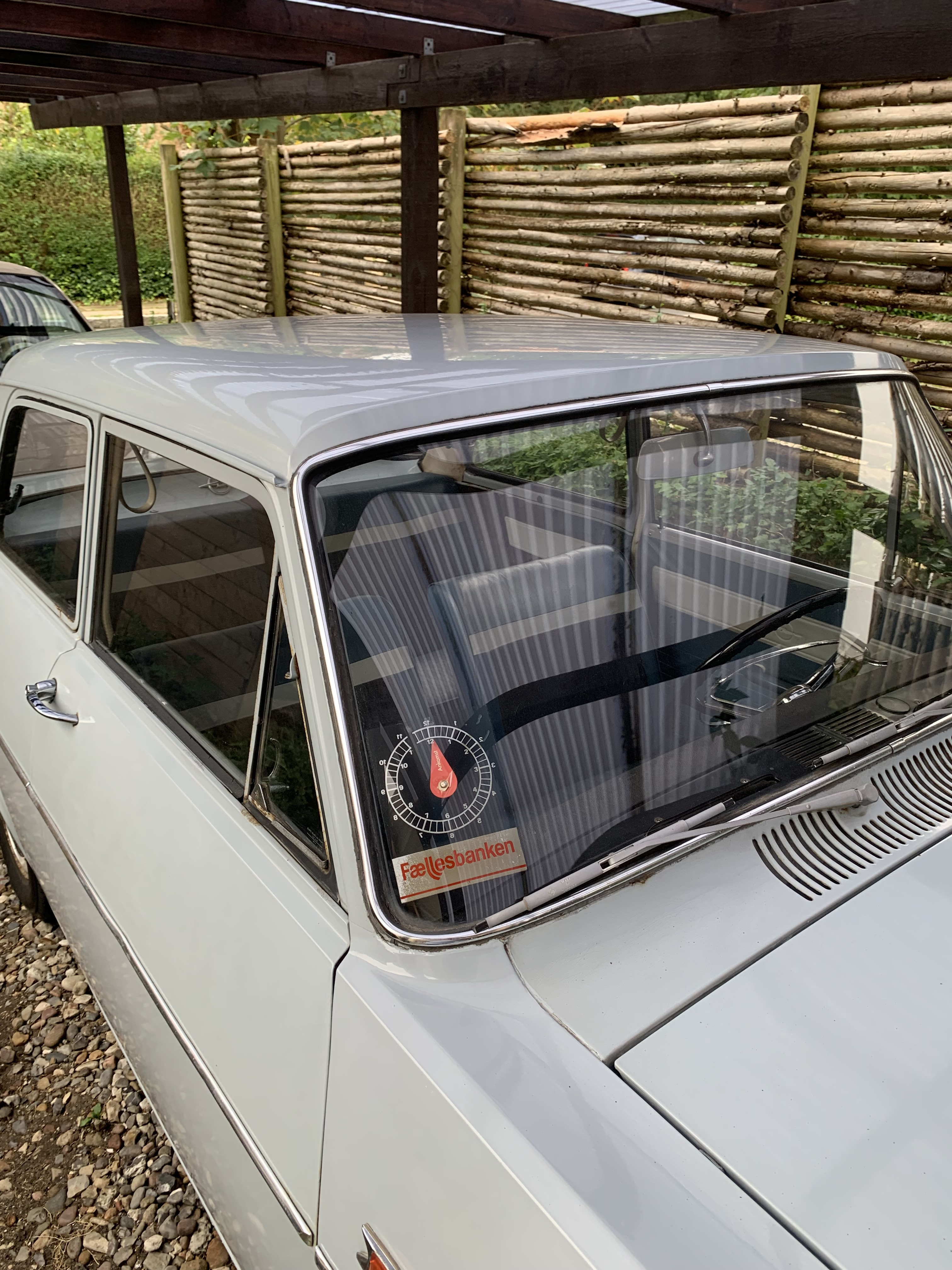 Blå Opel Kadett fra 1964
