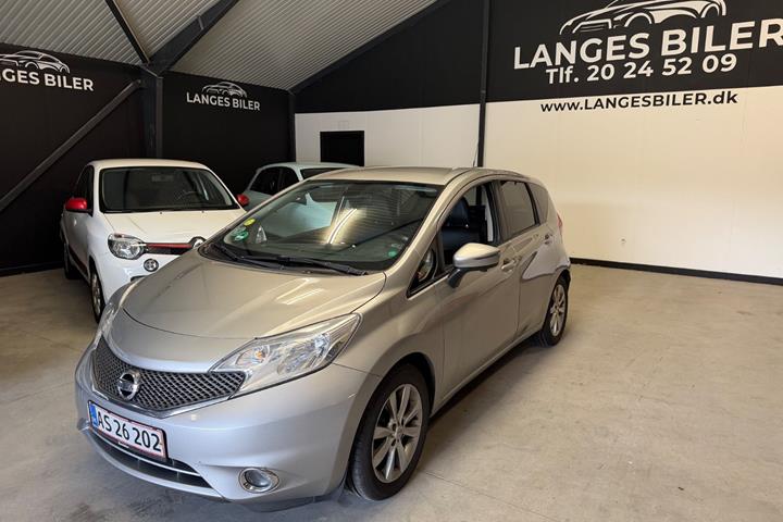 Sølv Nissan Note fra 2013