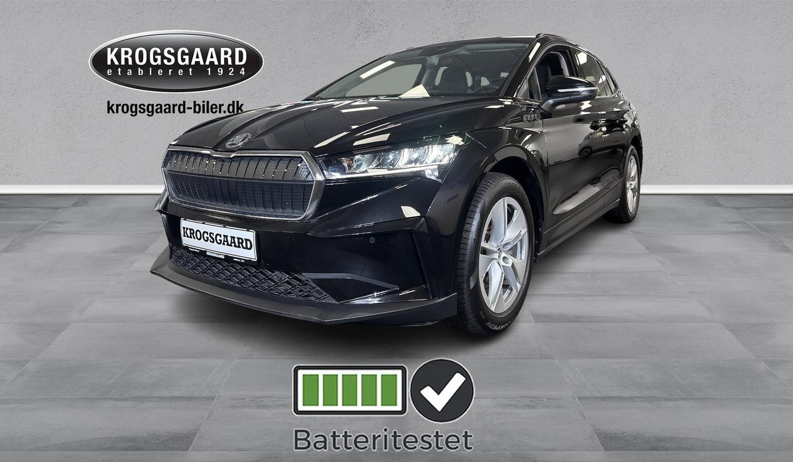 Sort Skoda Enyaq fra 2023
