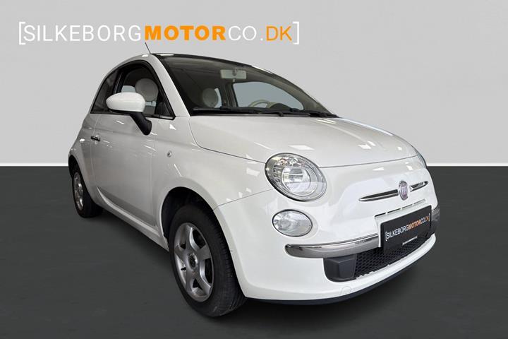 Hvid Fiat 500 fra 2009