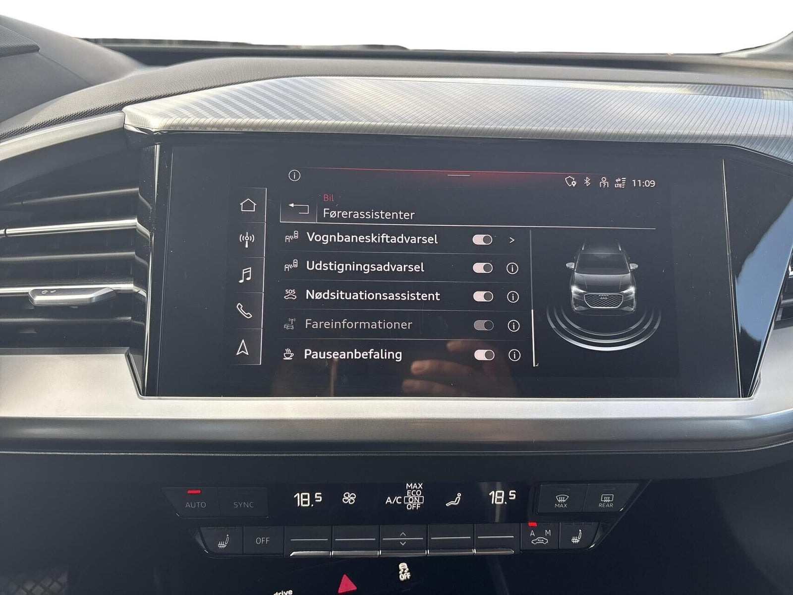 Sort Audi Q4 e-tron fra 2021