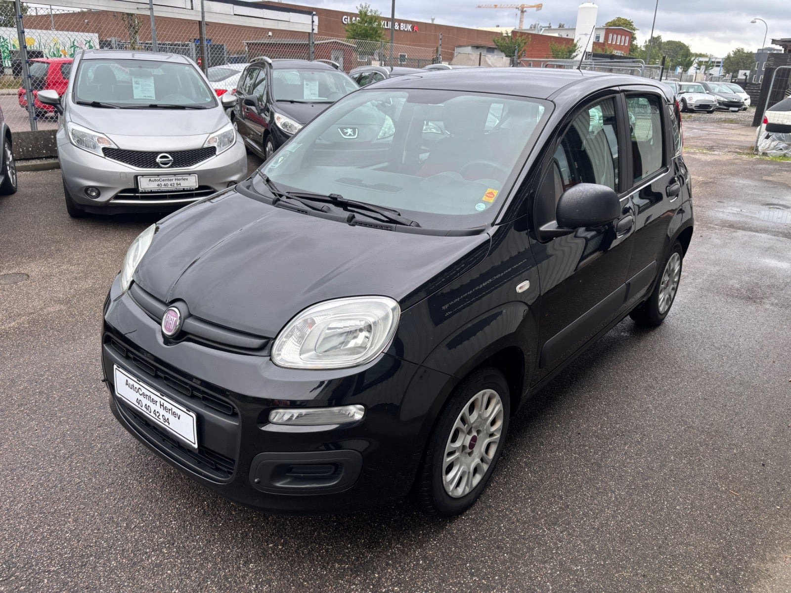 Sort Fiat Panda fra 2012