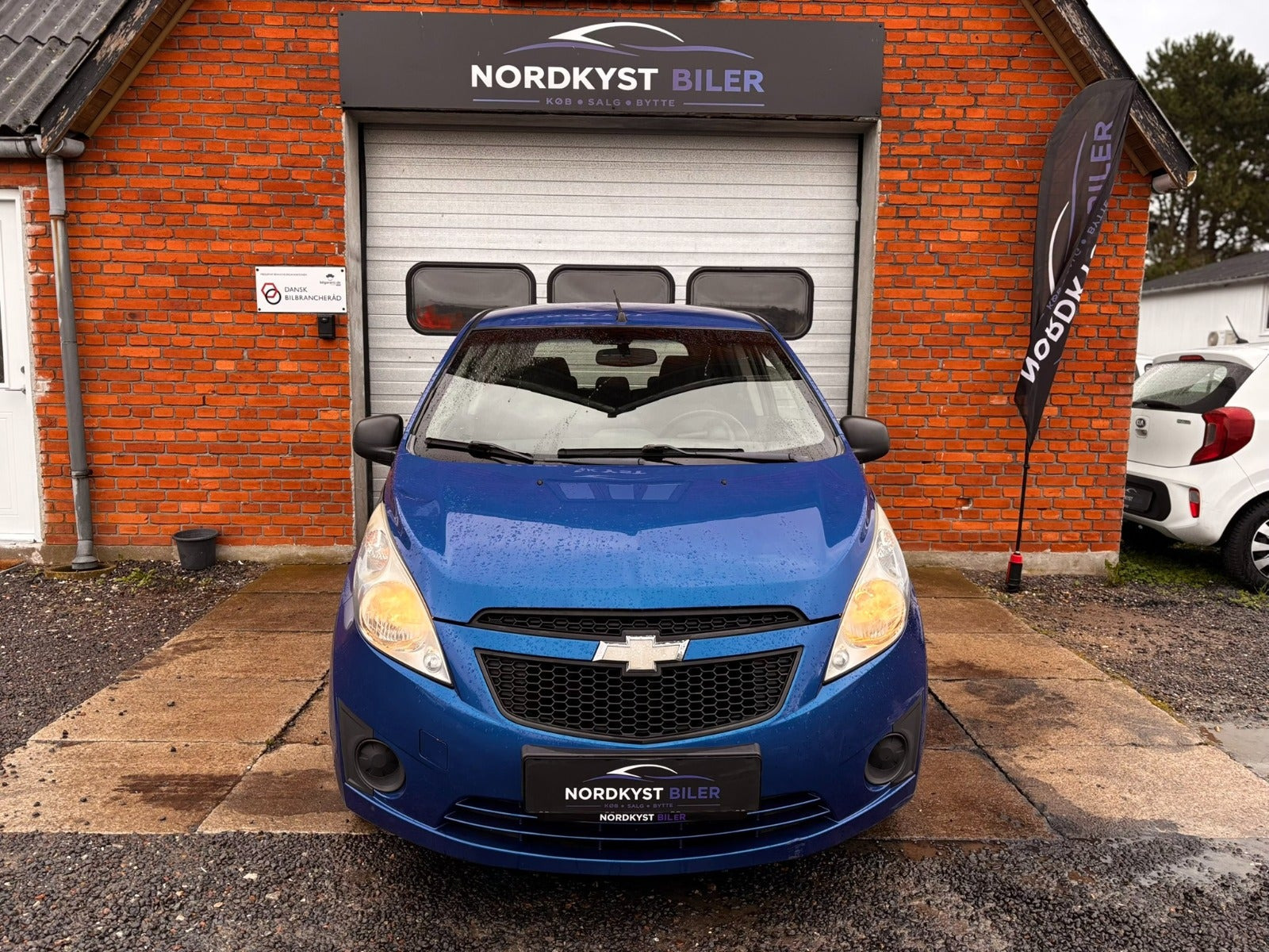 Blå Chevrolet Spark fra 2011