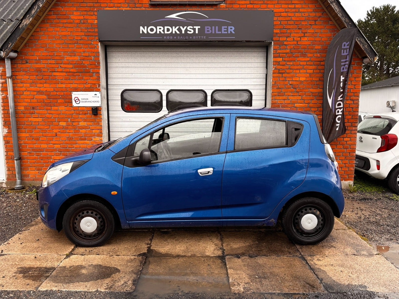 Blå Chevrolet Spark fra 2011