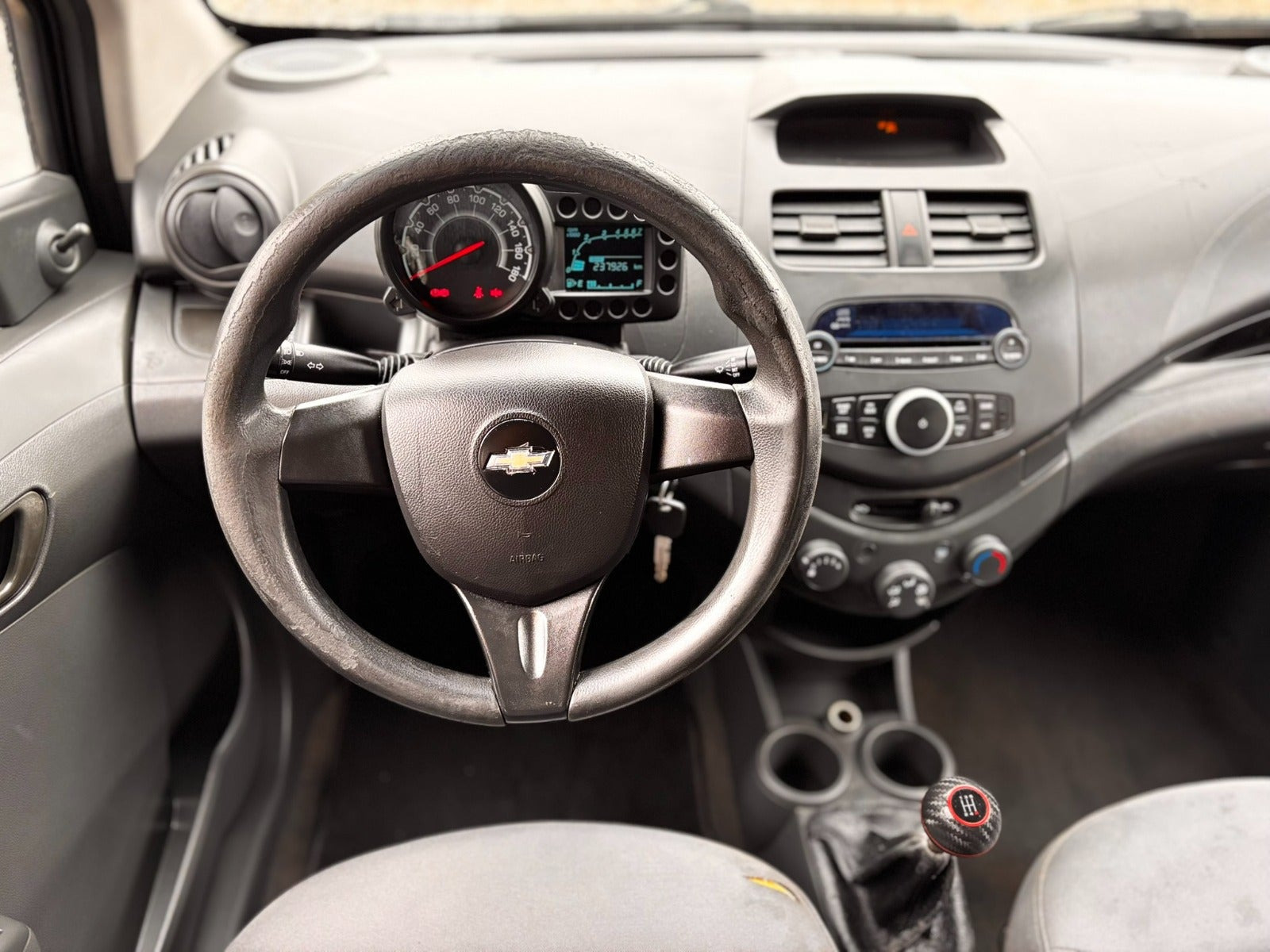 Blå Chevrolet Spark fra 2011