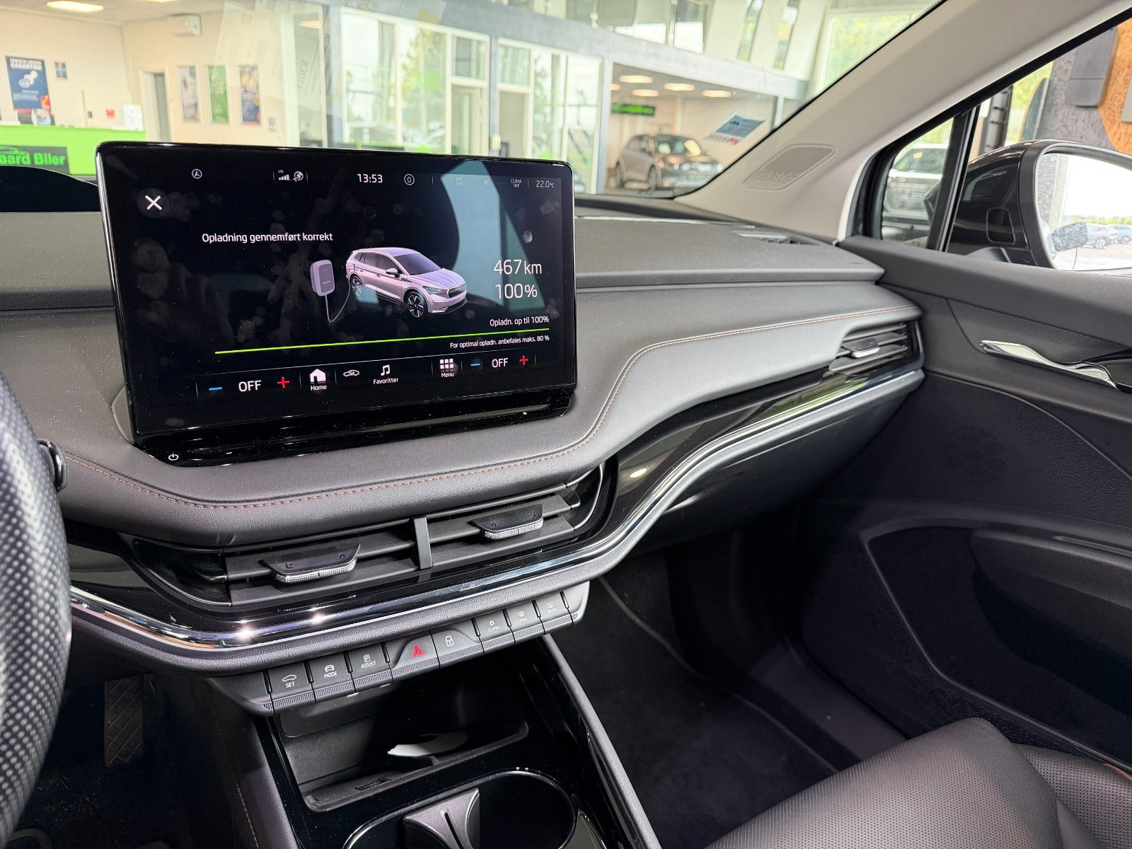 Sort Skoda Enyaq fra 2023