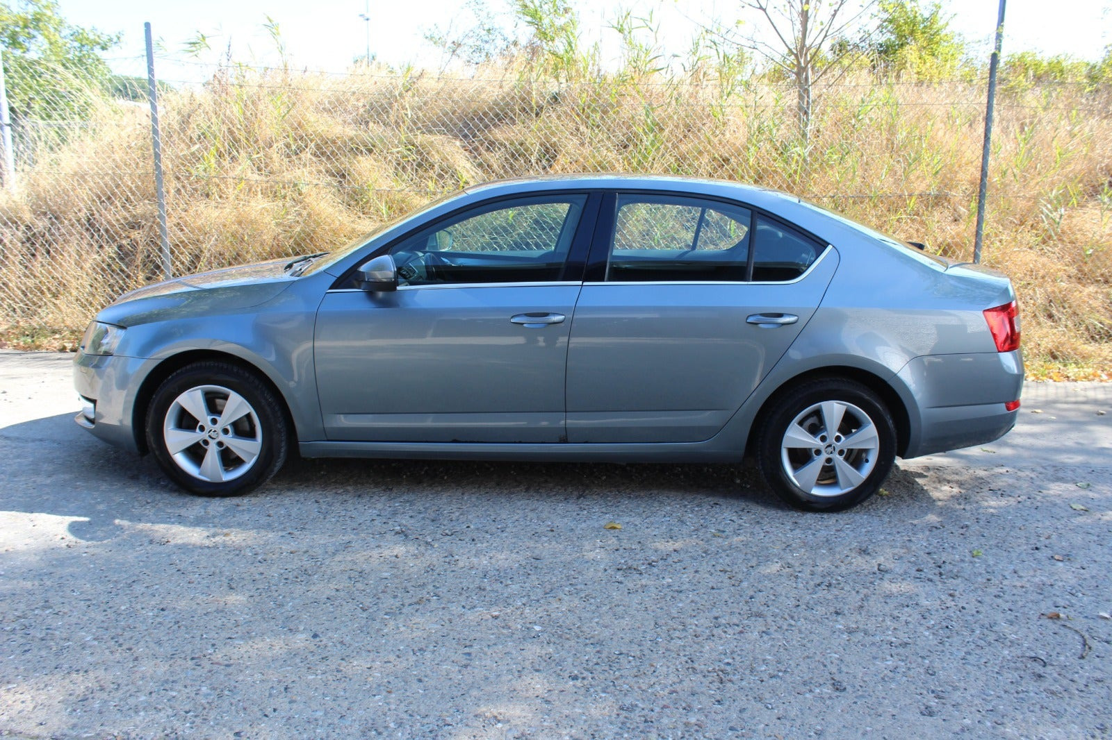 Grå Skoda Octavia fra 2014