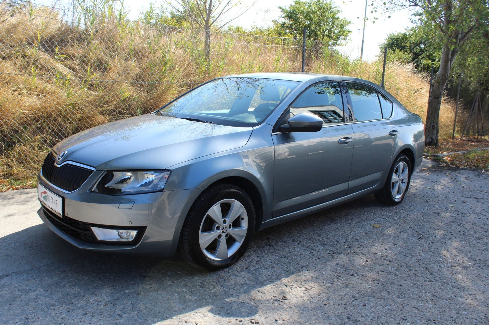 Grå Skoda Octavia fra 2014
