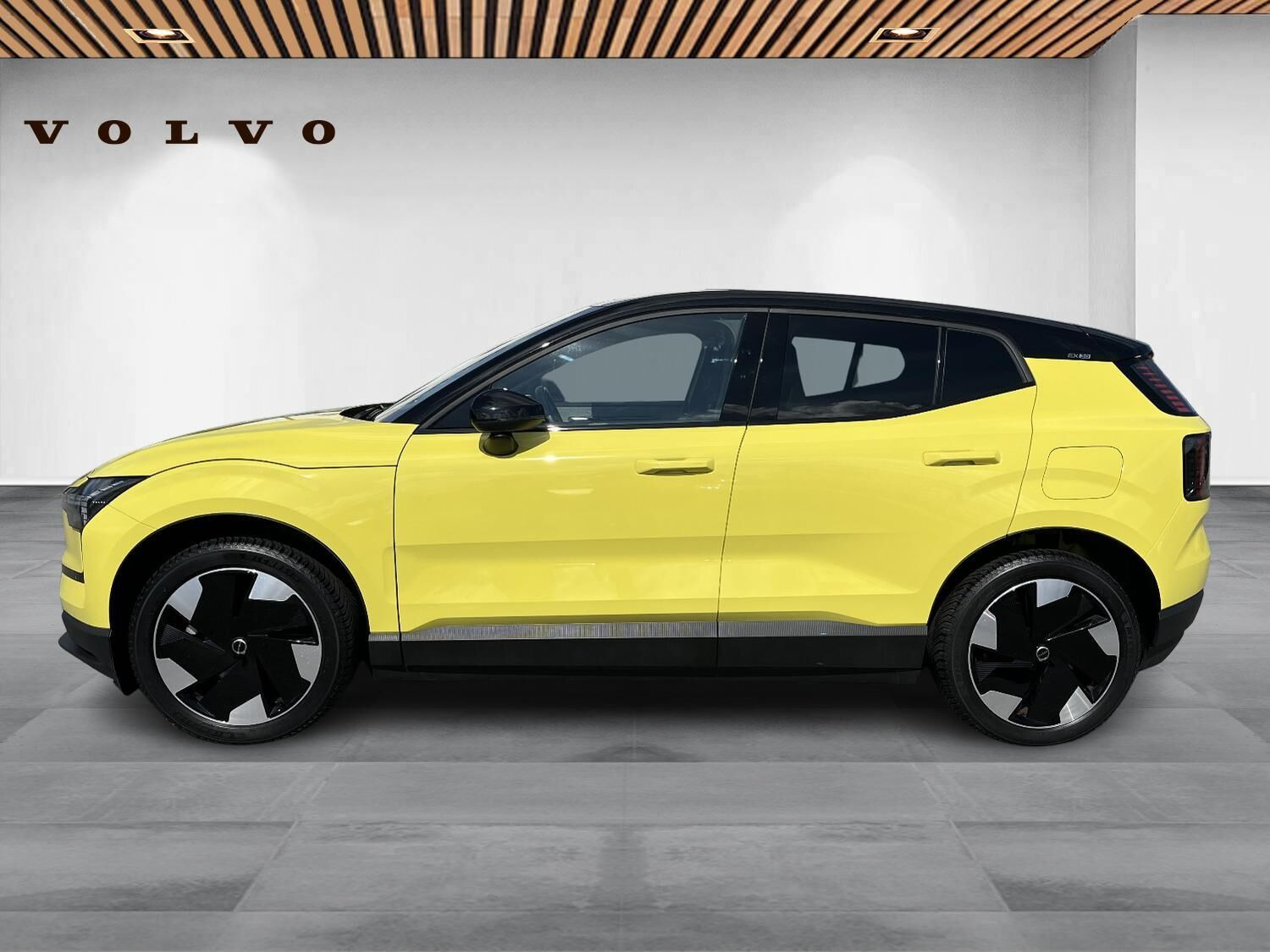 Gul Volvo EX30 fra 2024