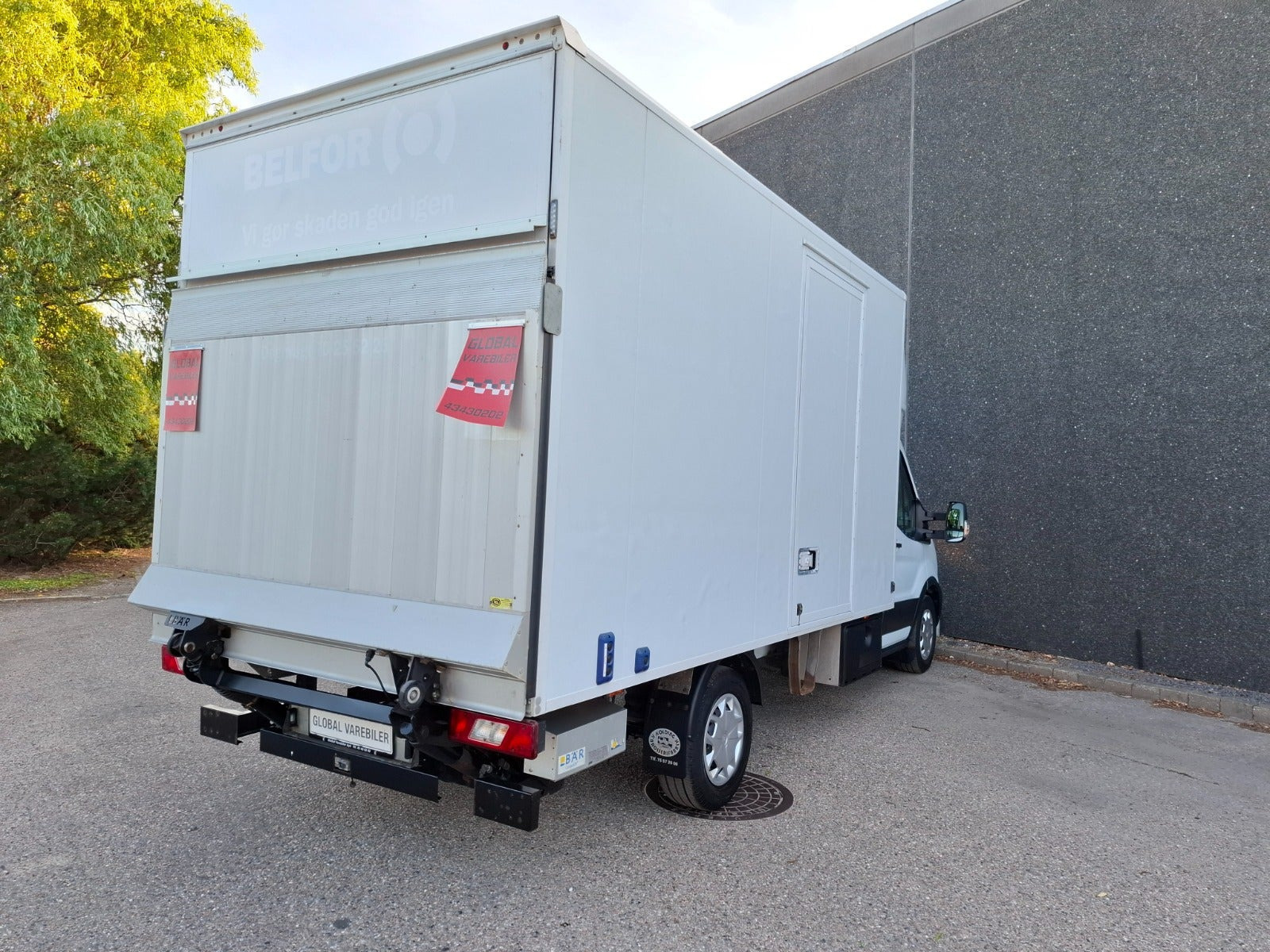 Hvid Ford Transit 350 L3 Chassis fra 2021