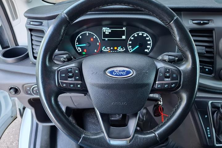 Hvid Ford Transit 350 L3 Chassis fra 2021