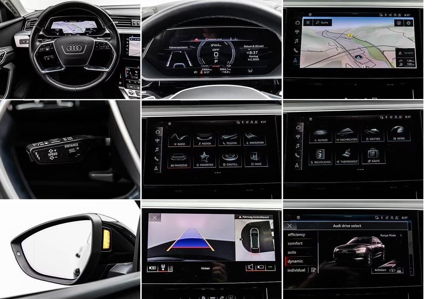 Sort Audi e-tron fra 2022