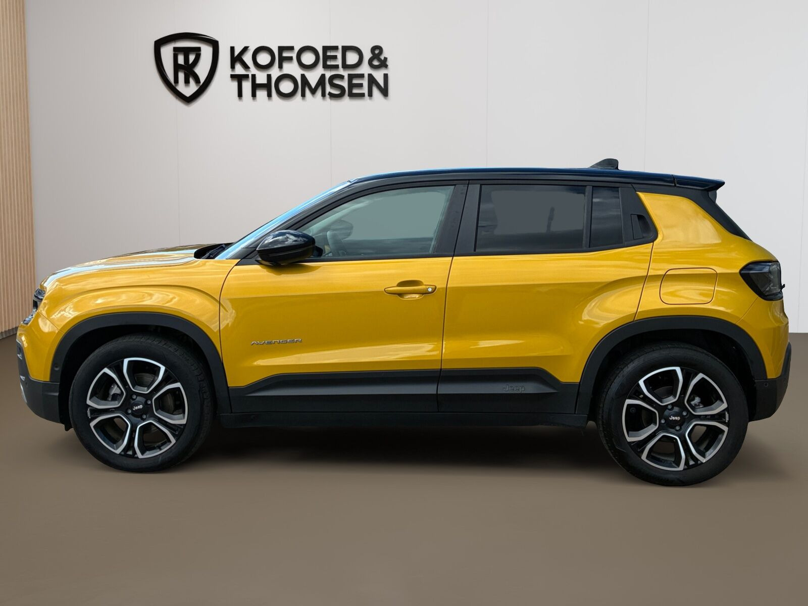 Gul Jeep Avenger fra 2025