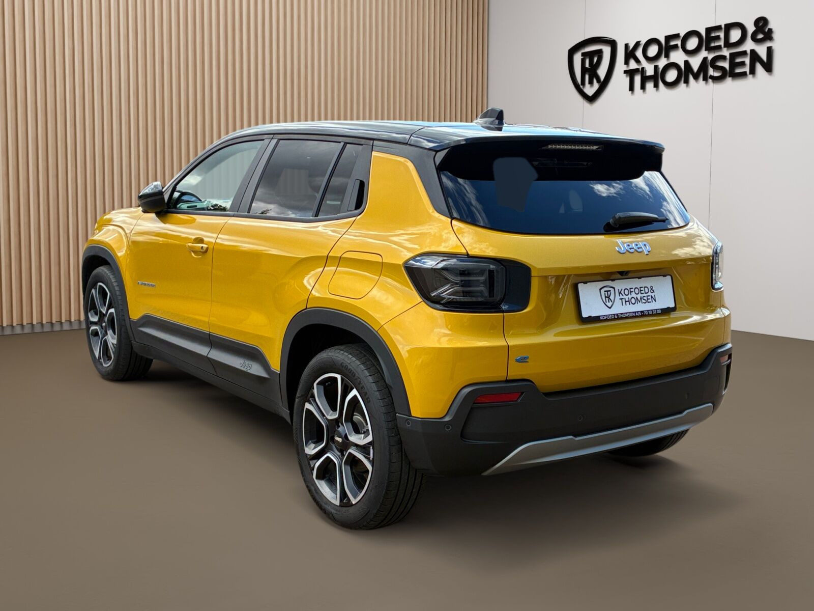 Gul Jeep Avenger fra 2025