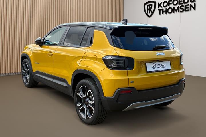 Gul Jeep Avenger fra 2025