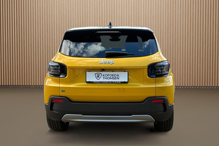 Gul Jeep Avenger fra 2025