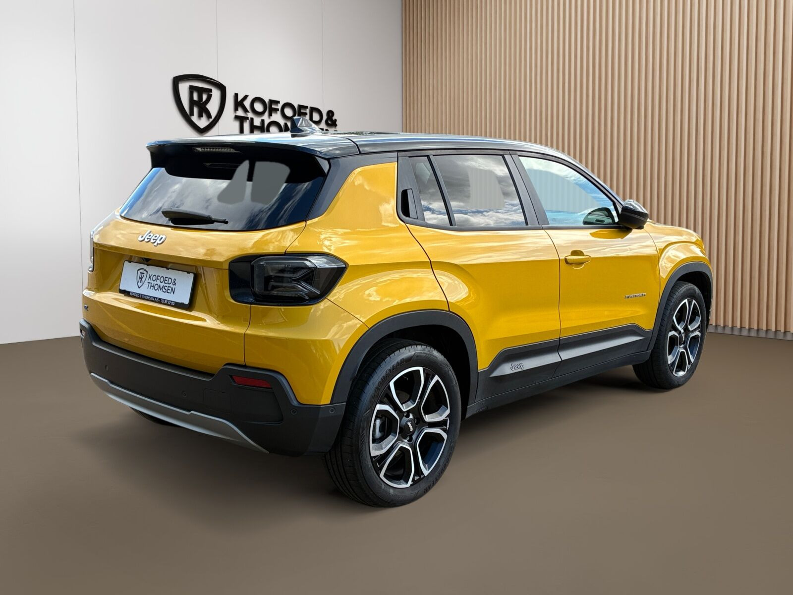 Gul Jeep Avenger fra 2025