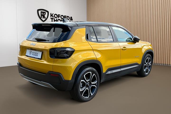 Gul Jeep Avenger fra 2025