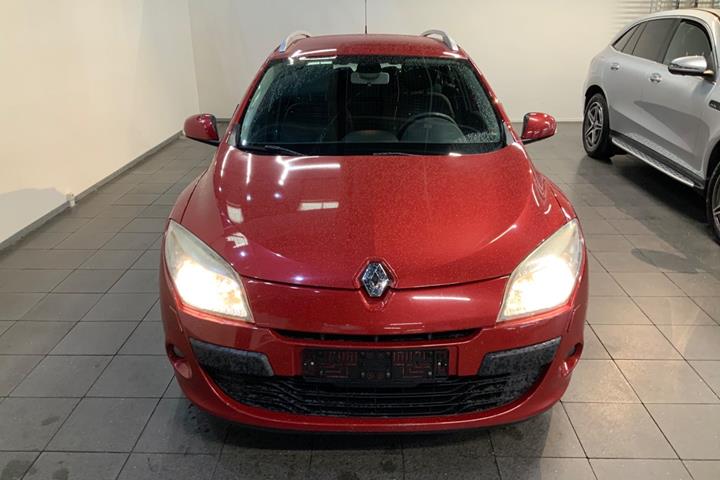 Rød Renault Megane III fra 2010