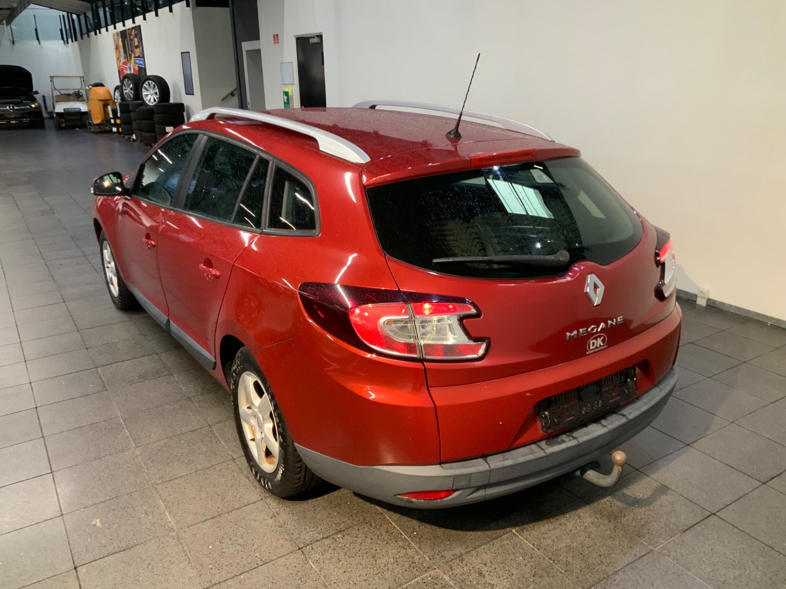 Rød Renault Megane III fra 2010