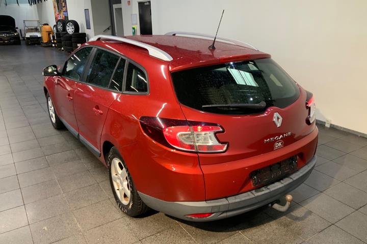 Rød Renault Megane III fra 2010