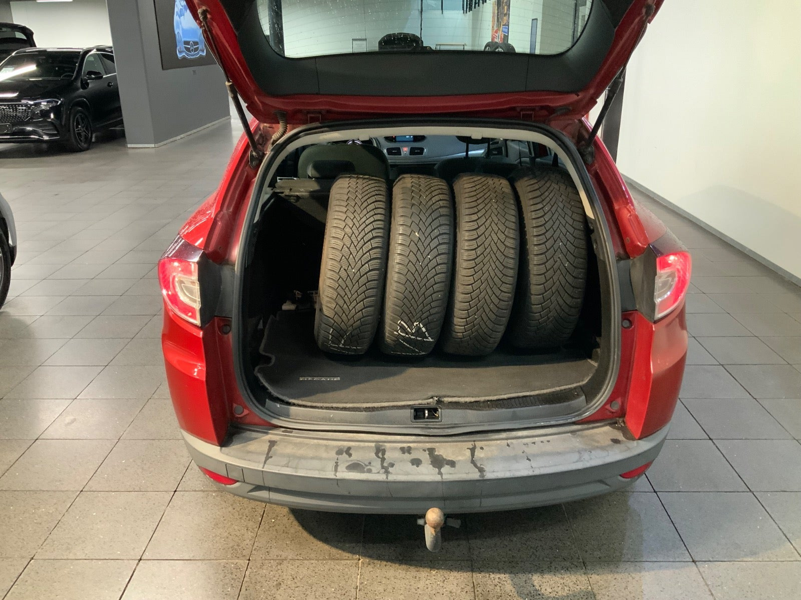 Rød Renault Megane III fra 2010