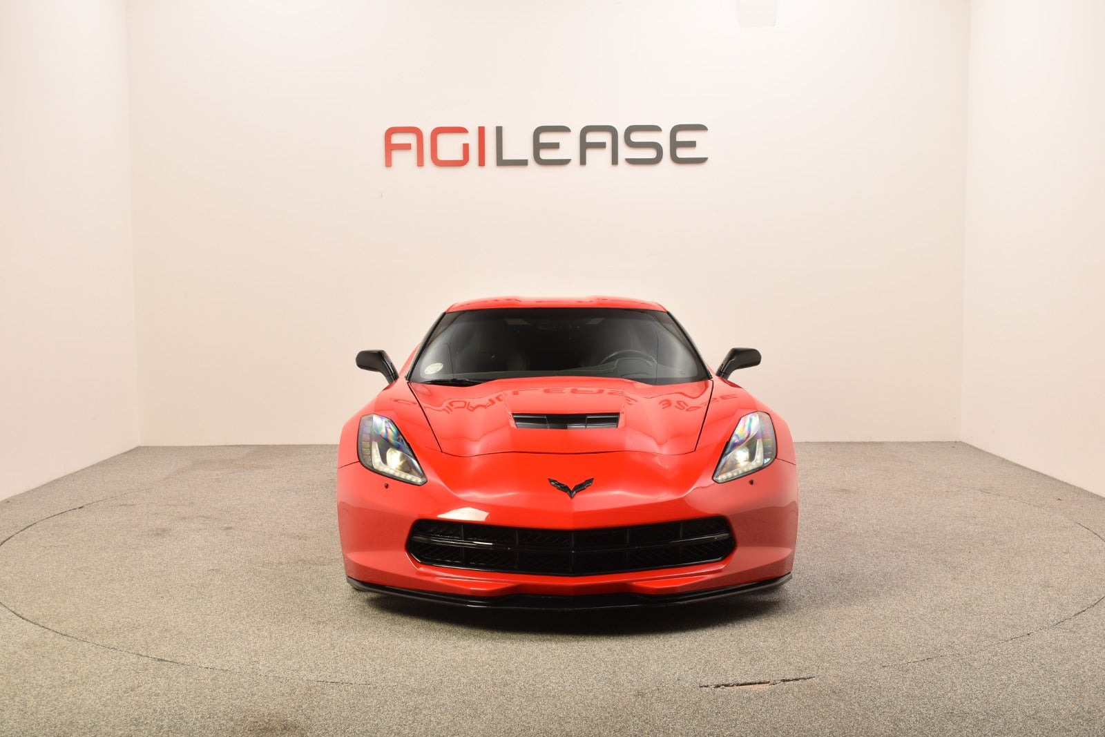 Rød Chevrolet Corvette fra 2014