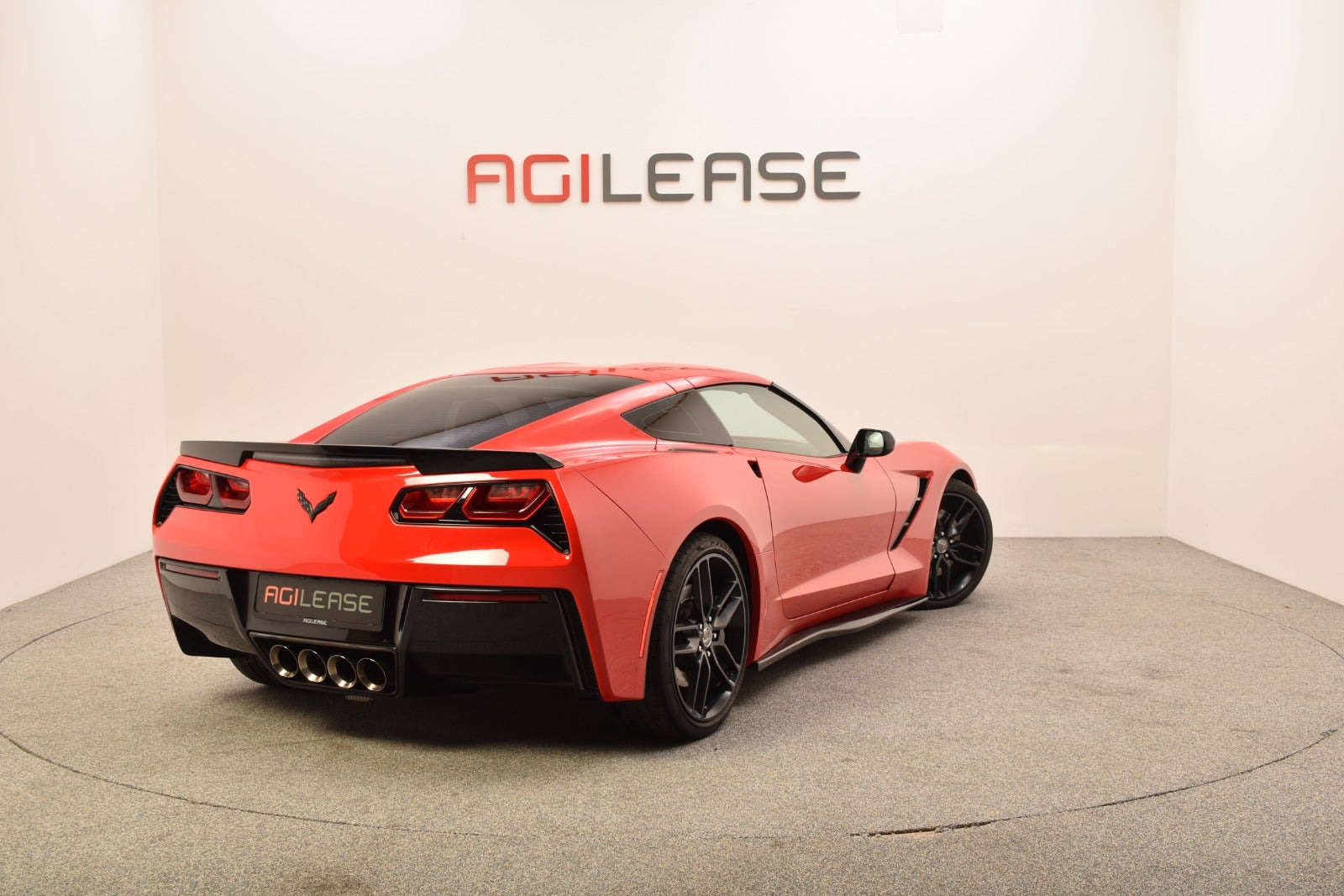 Rød Chevrolet Corvette fra 2014