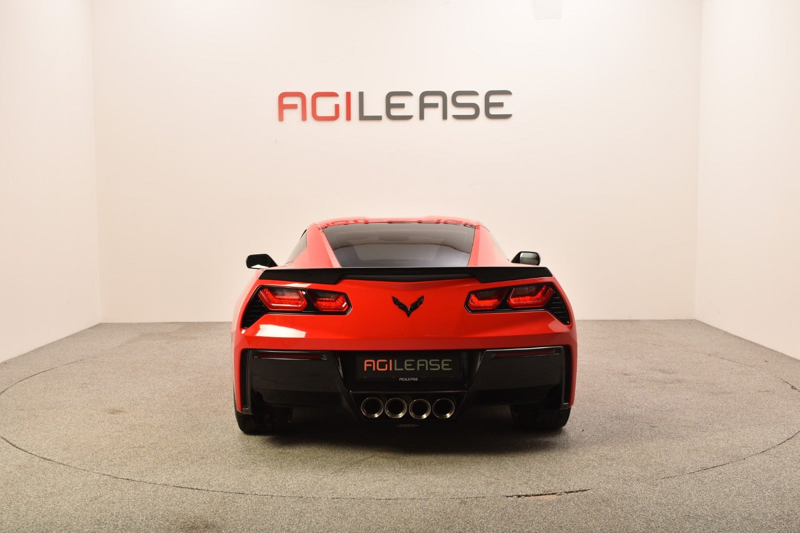 Rød Chevrolet Corvette fra 2014