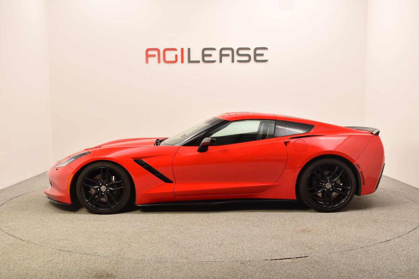 Rød Chevrolet Corvette fra 2014