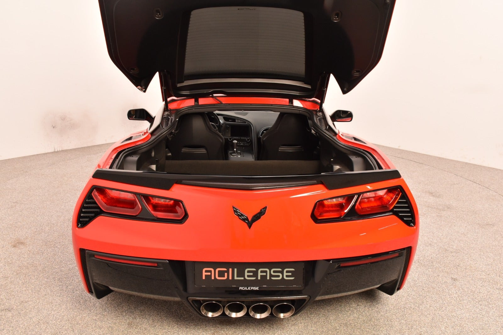 Rød Chevrolet Corvette fra 2014