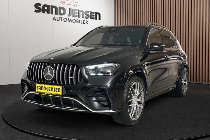 Sort Mercedes GLE53 fra 2025 set udefra