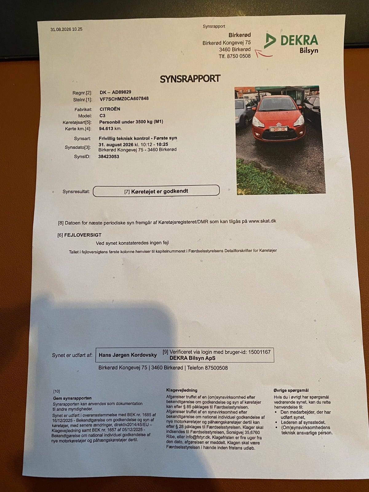 Rød Citroën C3 fra 2013