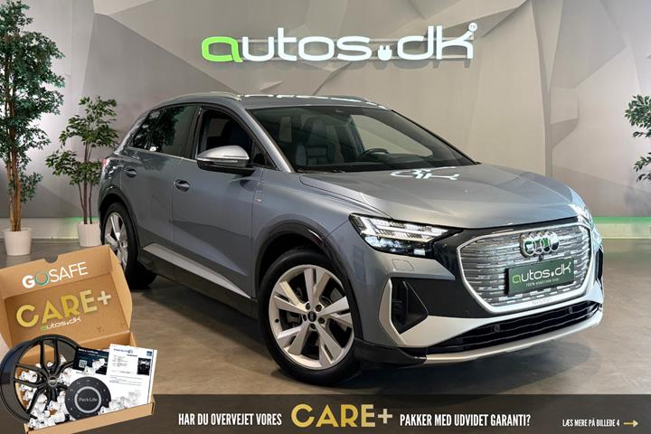 Blå Audi Q4 e-tron fra 2023