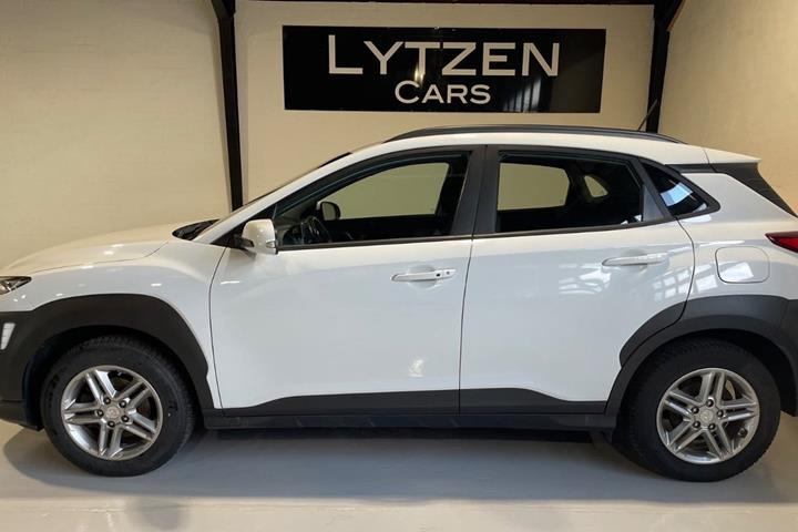 Hvid Hyundai Kona fra 2020