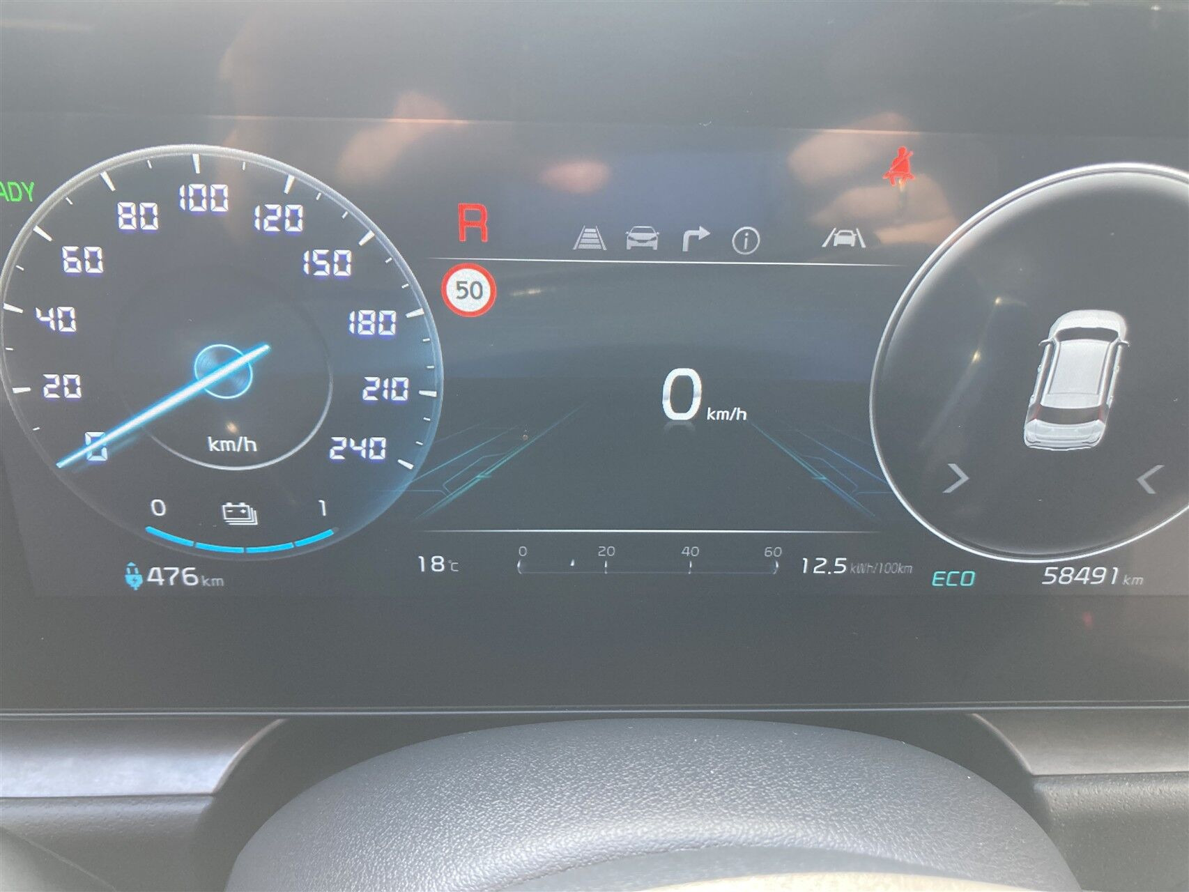 Hvid Kia Niro EV fra 2023