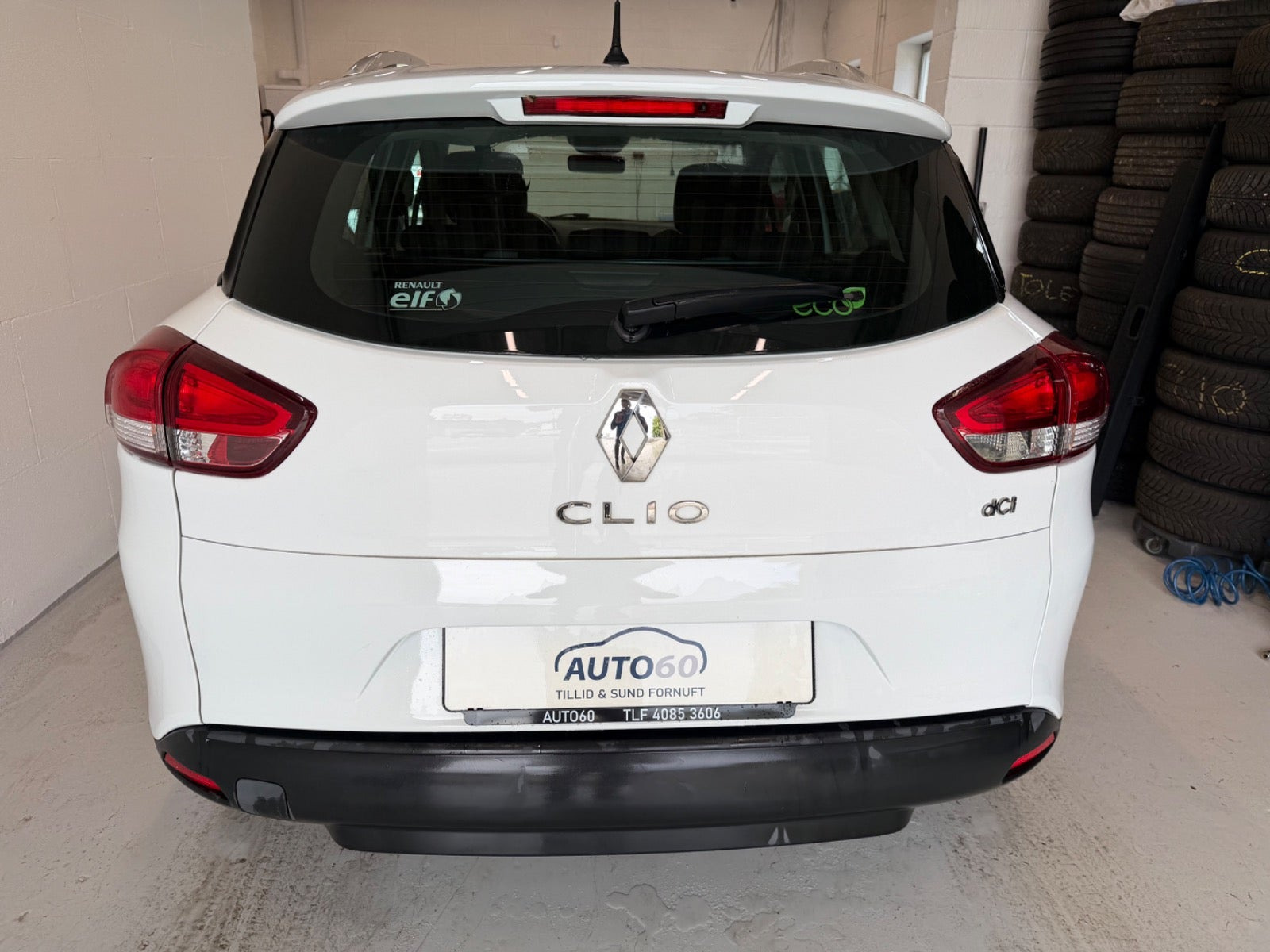 Hvid Renault Clio IV fra 2017