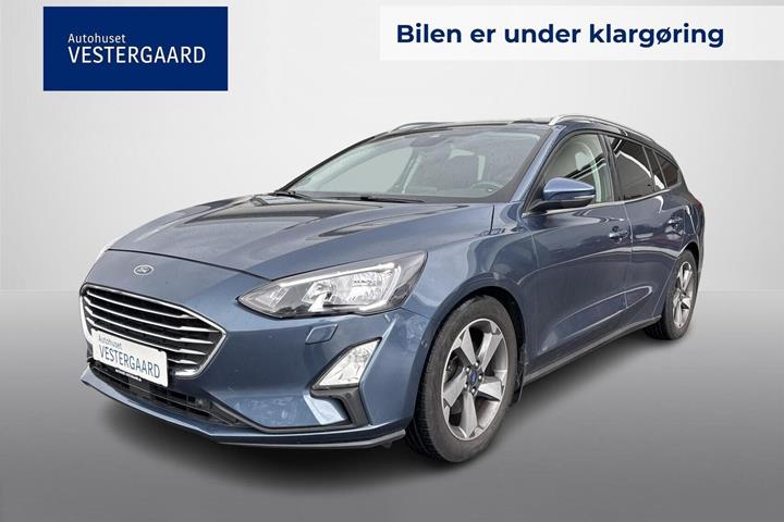 Blå Ford Focus fra 2019