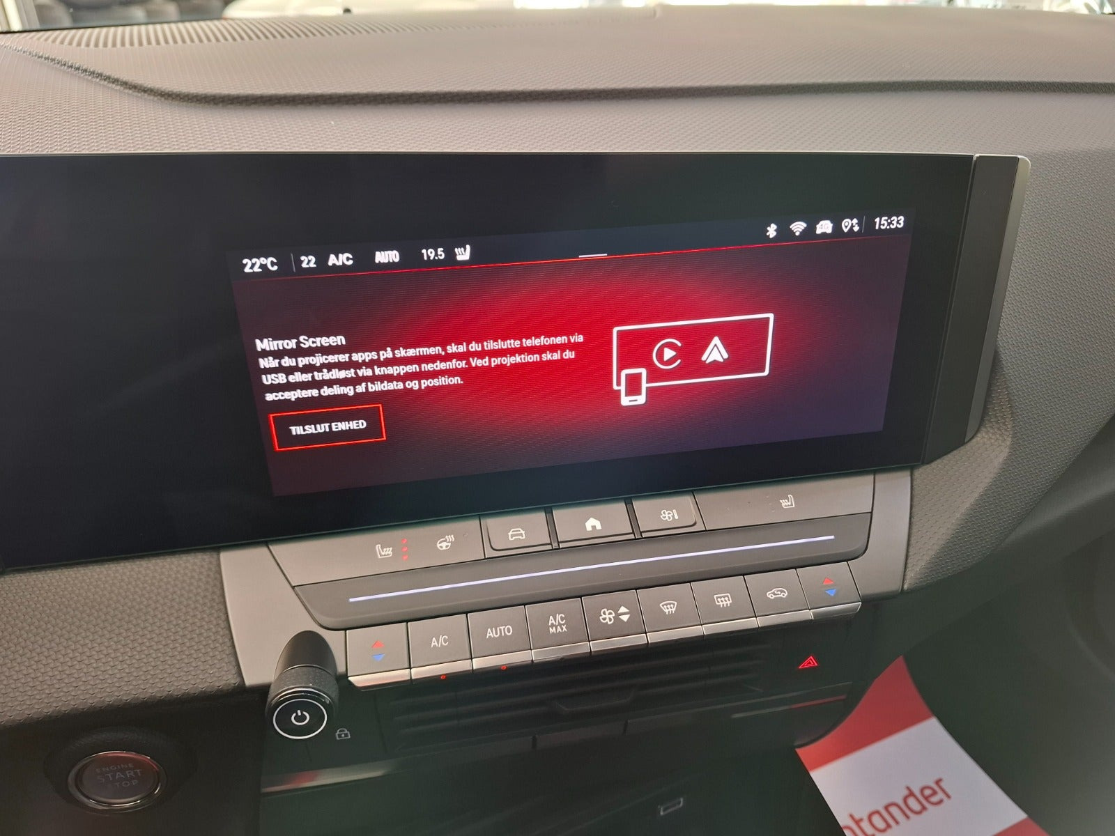 Rød Opel Astra-e fra 2024