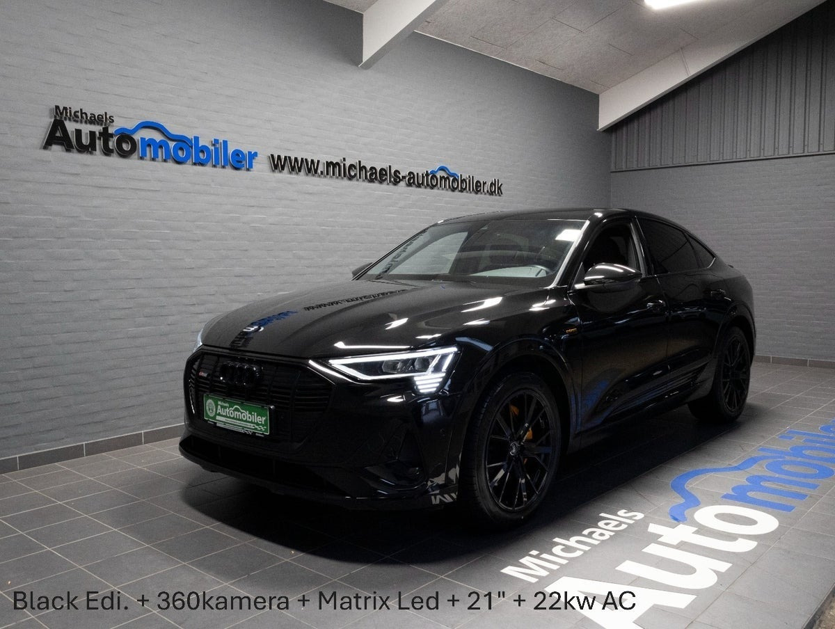 Sort Audi e-tron fra 2022