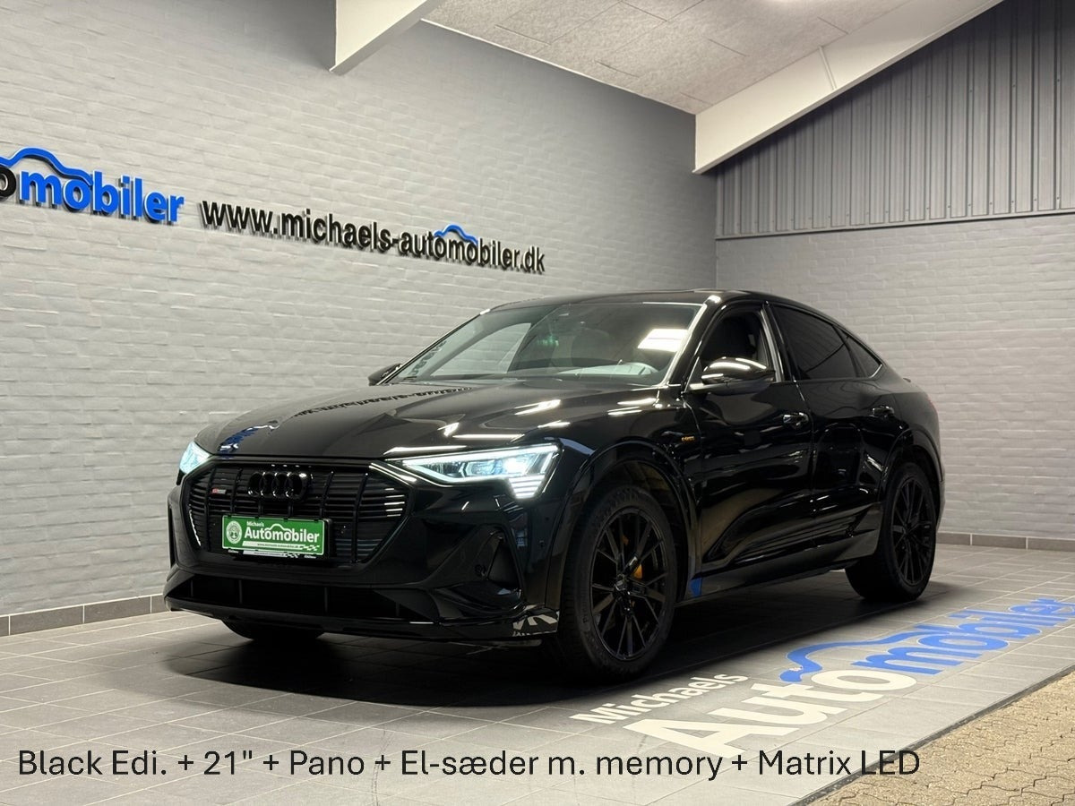 Sort Audi e-tron fra 2022